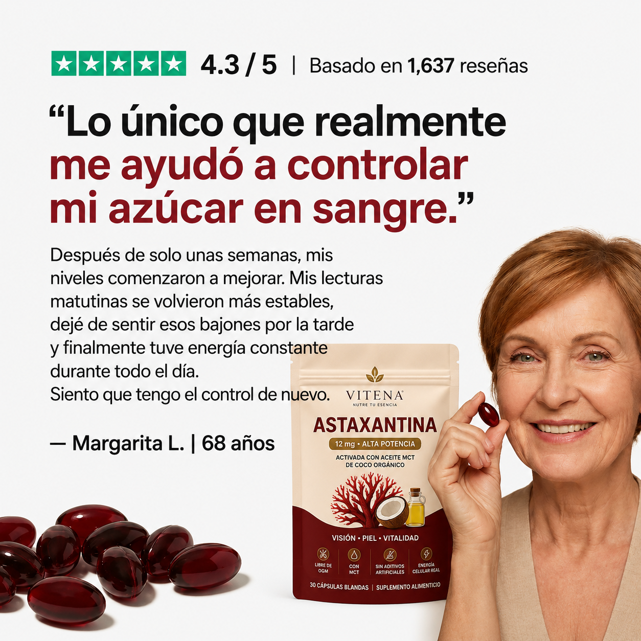 Astaxantina Natural 12mg — Lo Que Tu Riñón Necesita y Nadie Te Había Dicho