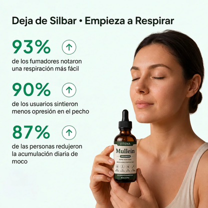 Extracto de Mullein - Deja de Toser & Silbar. Empieza a Respirar