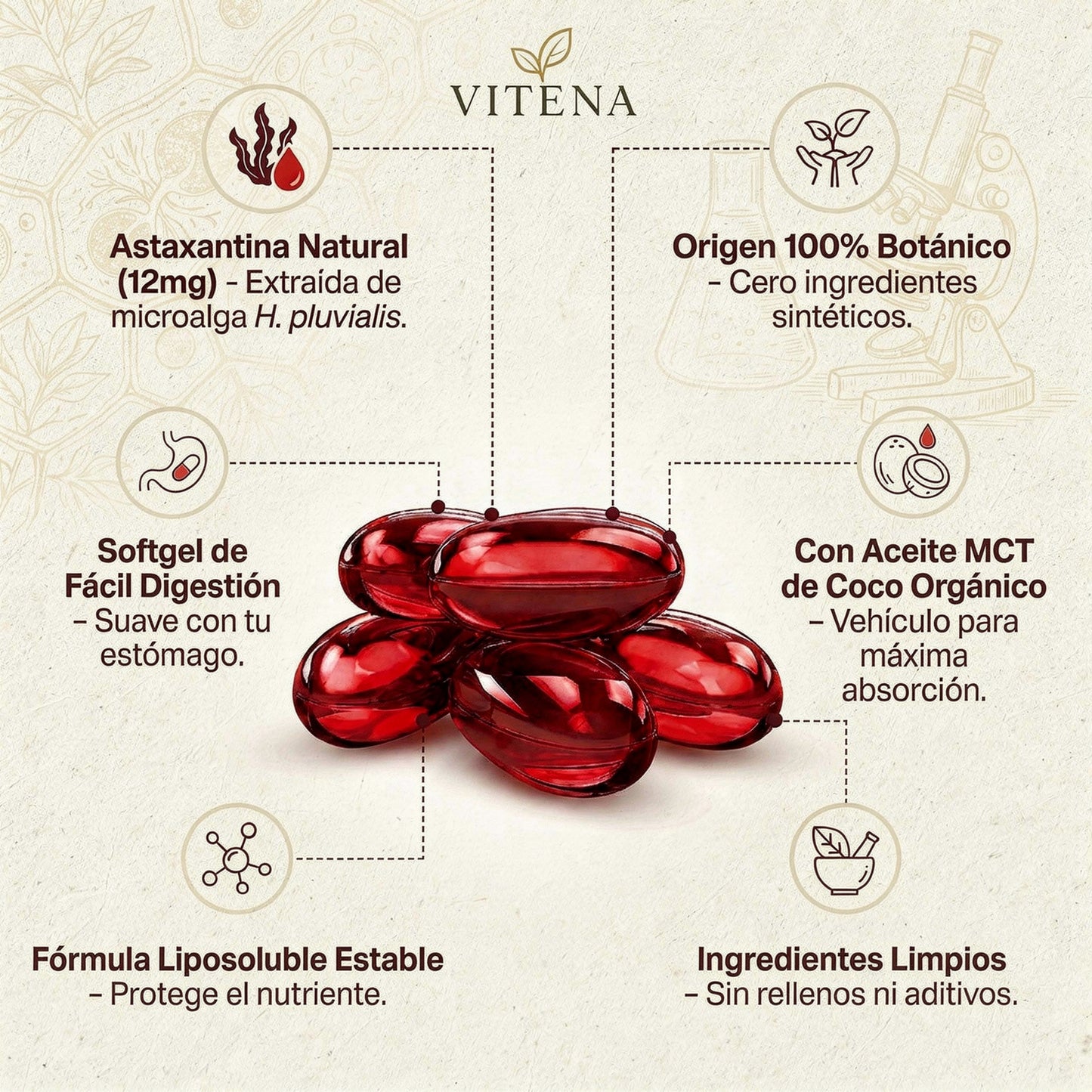 Astaxantina Natural 12mg — Lo Que Tu Riñón Necesita y Nadie Te Había Dicho