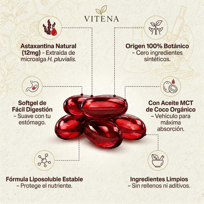 Astaxantina Natural 12mg — Lo Que Tu Riñón Necesita y Nadie Te Había Dicho